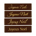 Plaquette chocolat "Joyeux Noël"