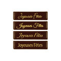 Plaquette chocolat "Joyeuses Fêtes"