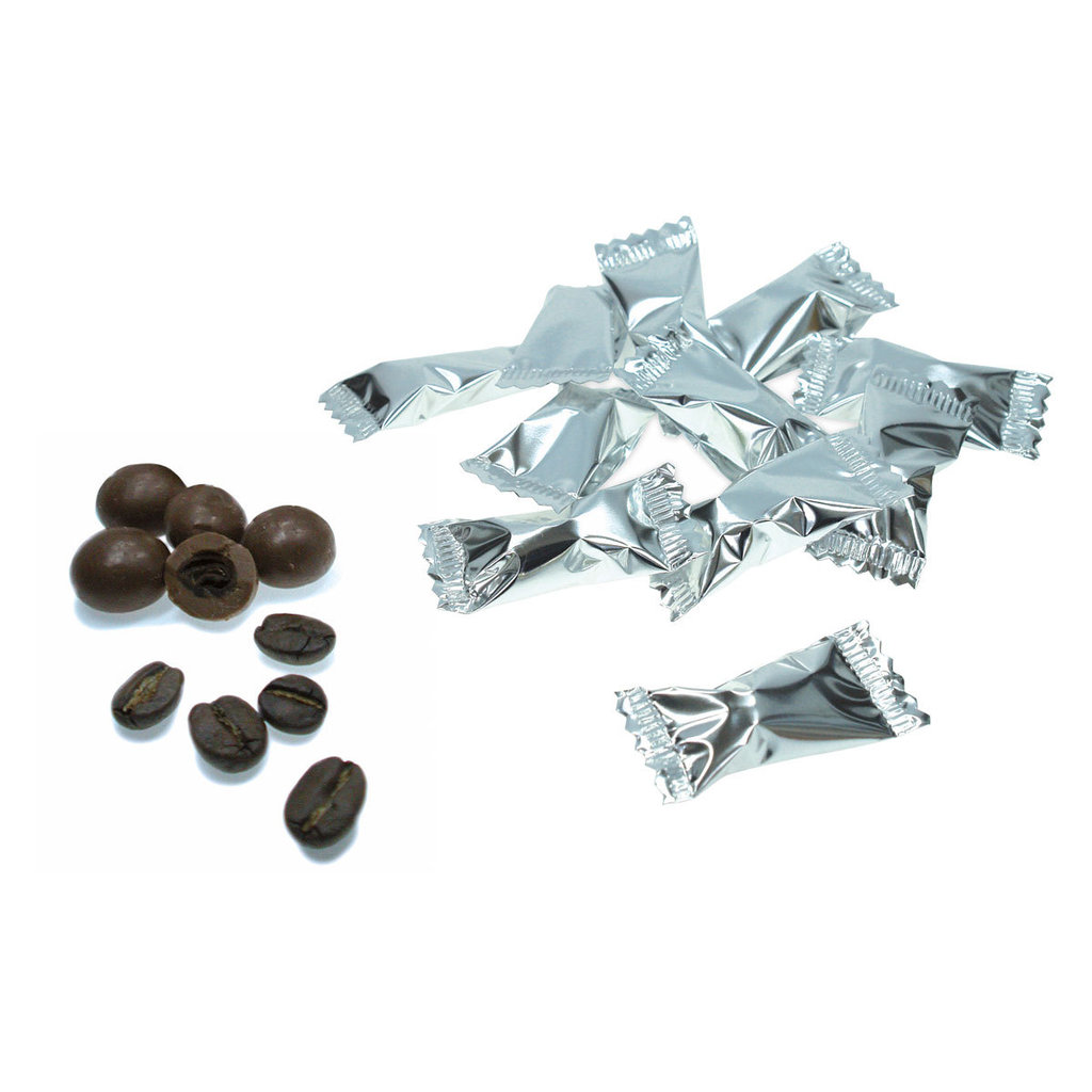 Grains de café, chocolat au lait