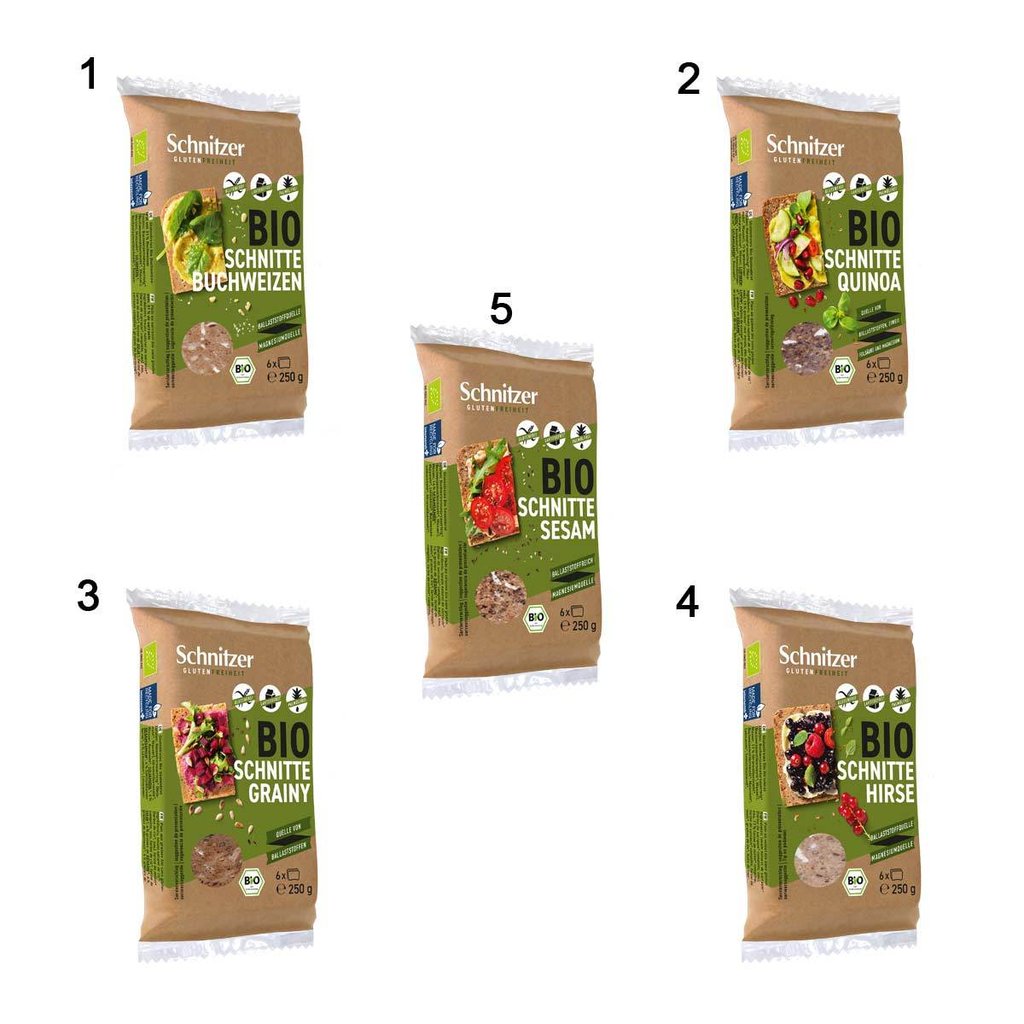 Assortiment "Pains tranchés Bio**", sans gluten