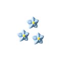 Fleur en sucre "Myosotis", bleu