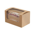 Boîte à sandwich, brune fenêtre PLA