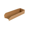 Boîte à hot dog en carton, 18 x 5 cm,brun, pliable