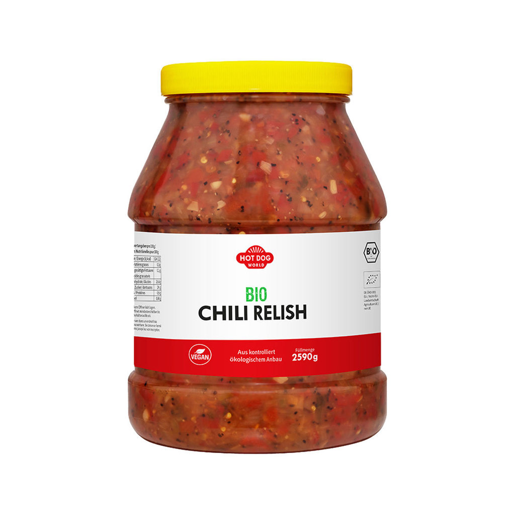 Relish chili Bio, 2,4 litres
