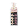 Coeurs en chocolat, myrtilles/vanille