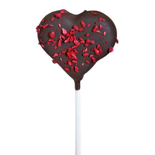 Cake Pop Coeur "Framboise-Brownie"