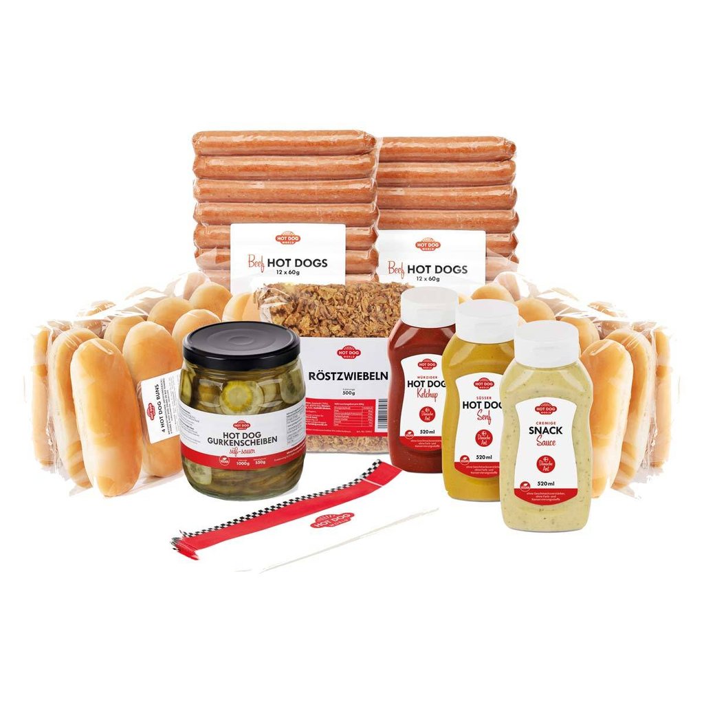 Assortiment hot dog "danois", 24 pièces