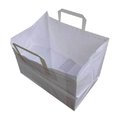 Sac en papier, blanc, 31,7 x 21,8 x 24,5 cm - 1