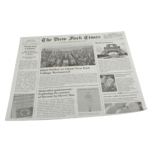 Papier journal "New Fork Times"