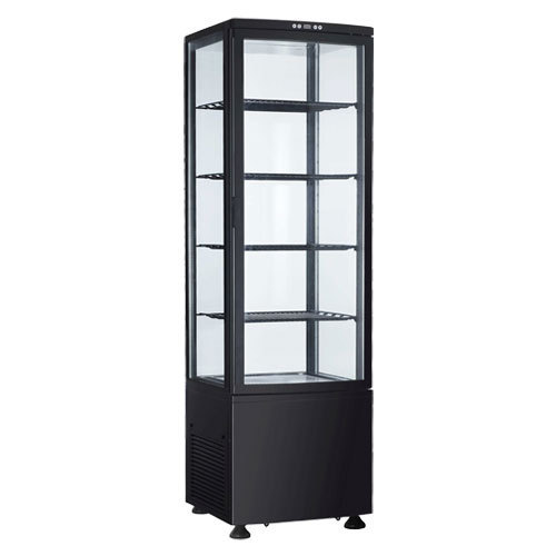 Vitrine réfrigérée air pulsé Saro "SVEN", noire