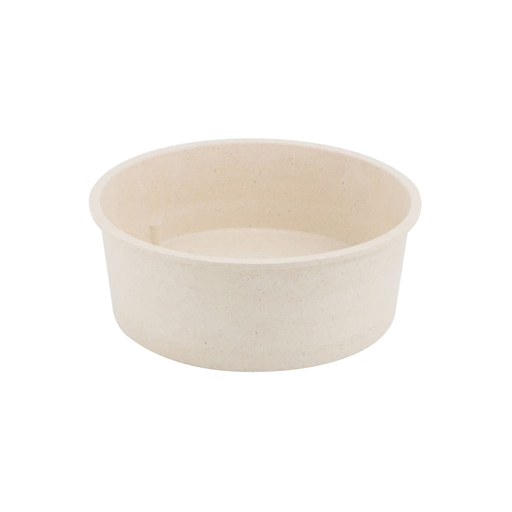 Coupelle bowl réutilisable, 1000 ml, crème-blanc