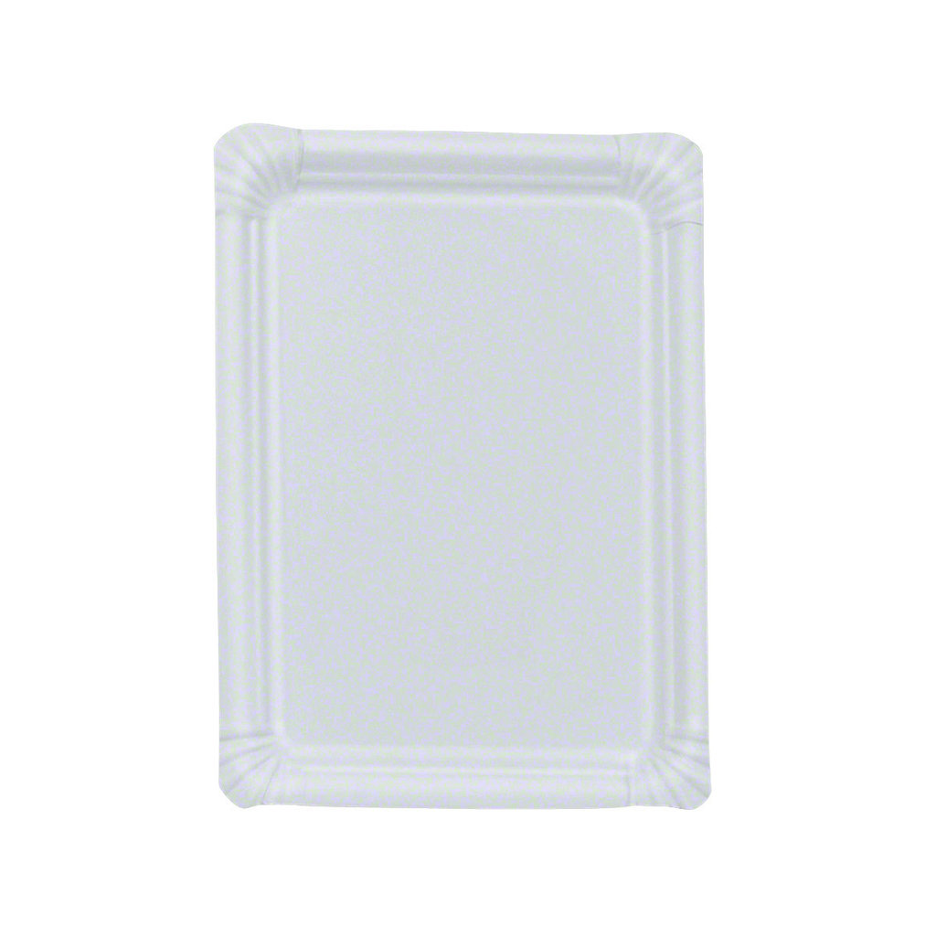 Assiette en carton rect., 16 x 20 cm, non enduite