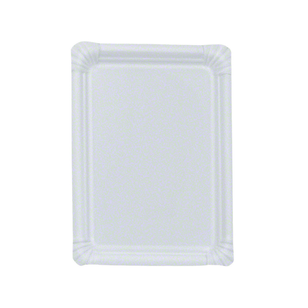 Assiette en carton rect., 16 x 23 cm, non enduite