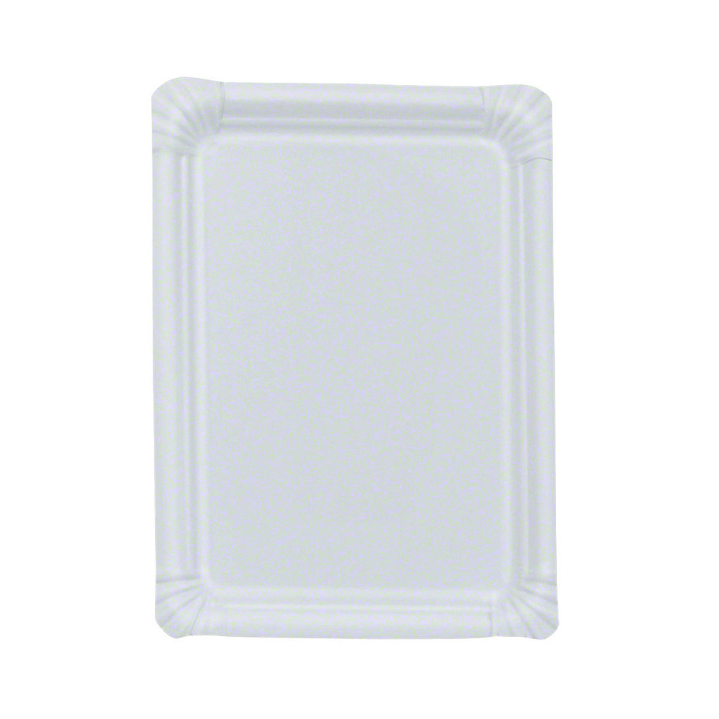 Assiette en carton rect., 24 x 34 cm, non enduite