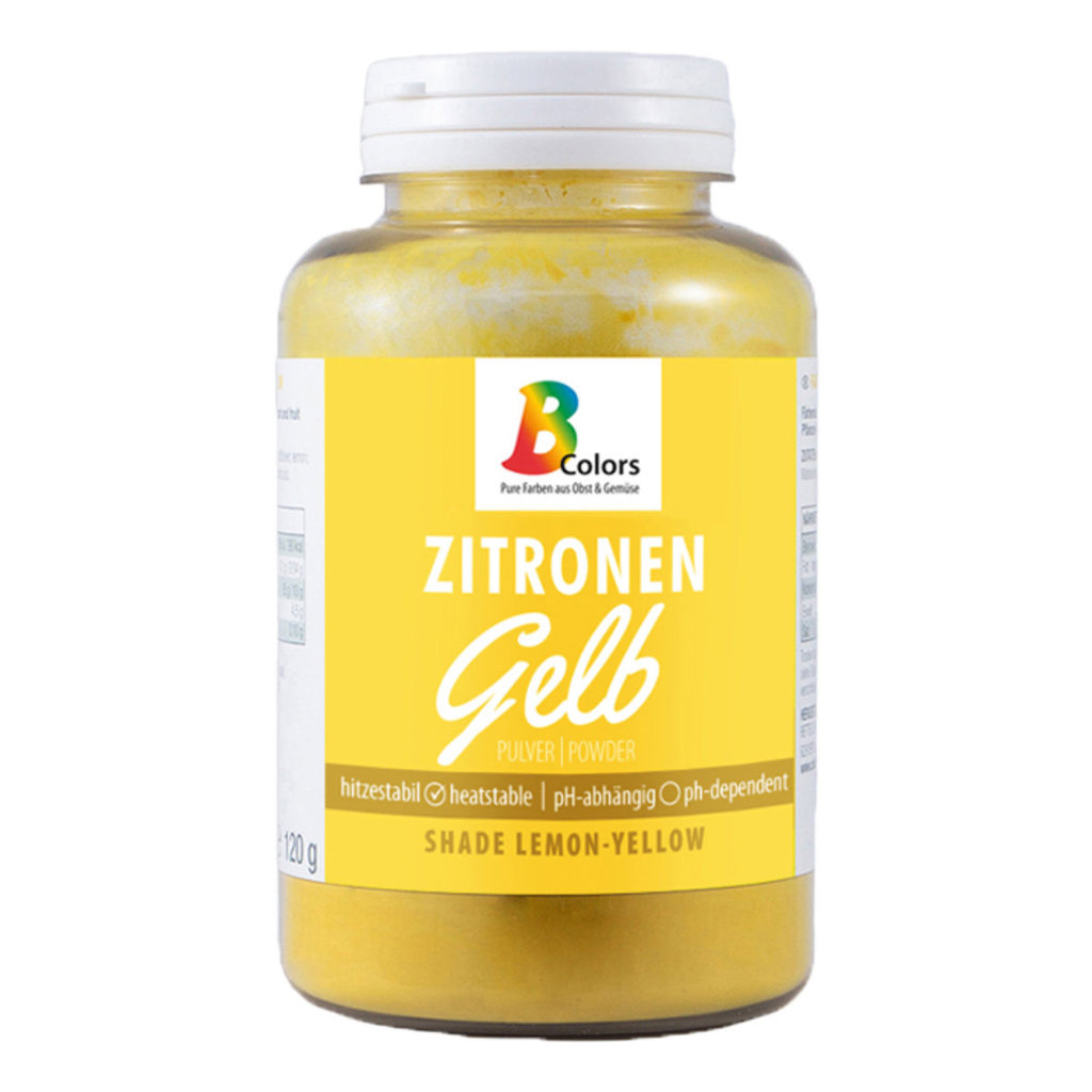 Colorant alimentaire en poudre jaune citron, 120 g