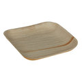Assiette en palmier, sans bord, 16 x 16 x 1,5 cm