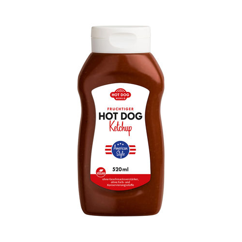 Ketchup hot dog "American Style", 520 ml, végan