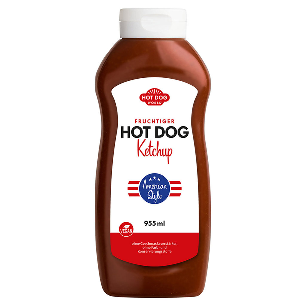 Ketchup hot dog "American Style", 955 ml, végan