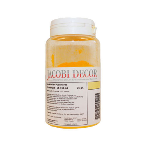 Poudre colorée, jaune citron