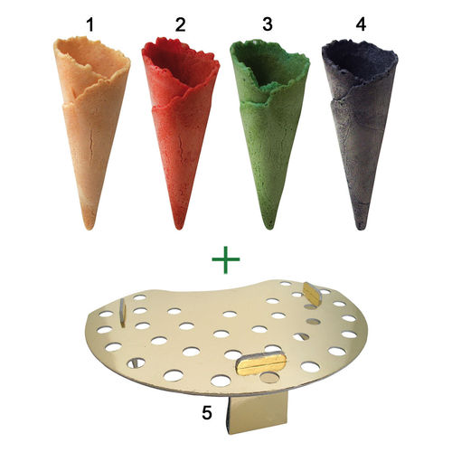Assortiment mini-cônes colorés "Basic Line"