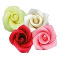 Assort. roses en pâtes d'amandes "4 couleurs", gm