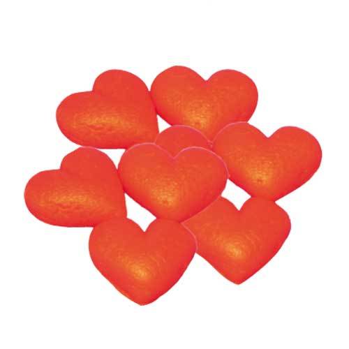 Coeur en pâte d'amandes, rouge petit modèle