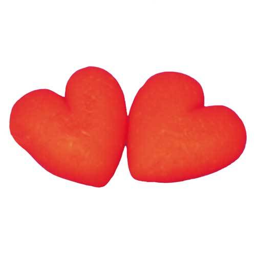 Coeur en pâte d'amandes, rouge grand modèle