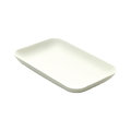 Assiette en bagasse, carrée 20x12 cm