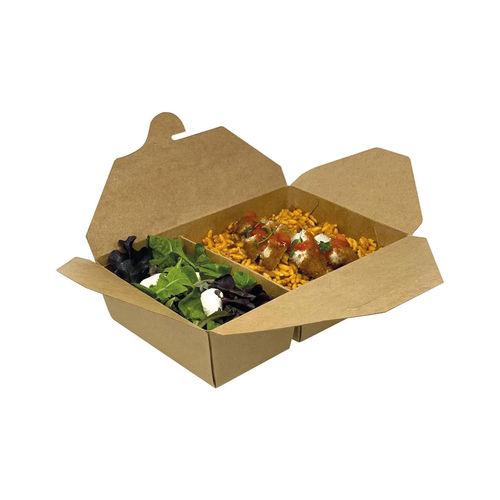 Assiette box brune, 2 parties, 23x15,5x6,5 cm
