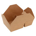 Assiette box brune, 2 parties, 23x15,5x6,5 cm