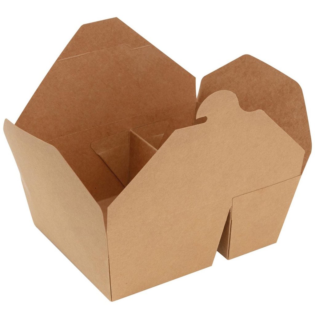 Assiette box brune, 2 parties, 17x13,5x6,5 cm