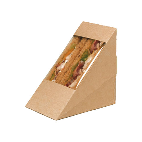 Boîte à sandwich, brune 2ème, 12,3x7,2x12,3 cm